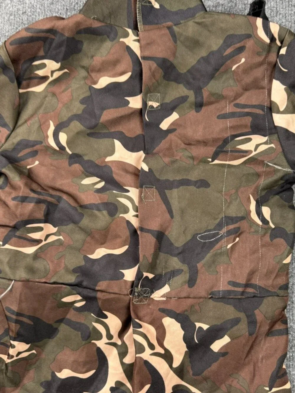 Boys Camouflage Jumpsuit Costume with Tactical Vest - Size Small/Medium